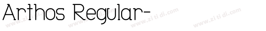 Arthos Regular字体转换